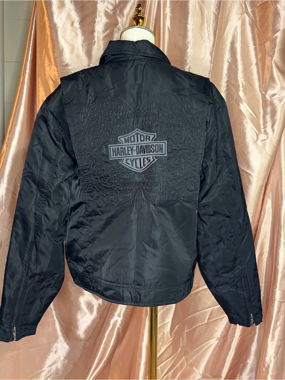 Harley-Davidson Black Embroidered Logo Jacket